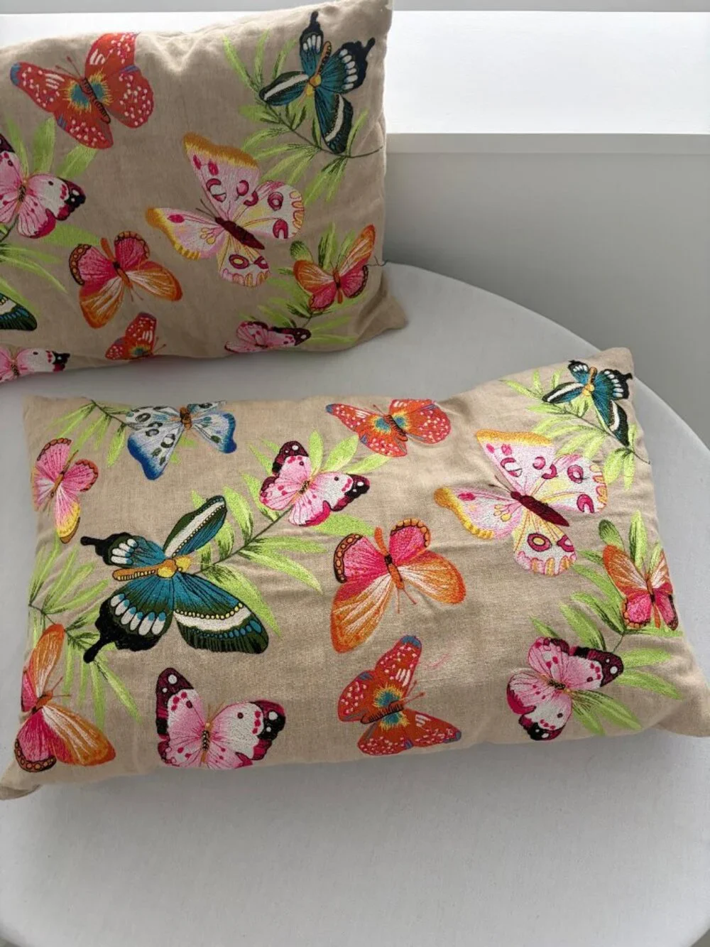 Zara Home Decorative Butterfly Throw Pillows Set of 2
